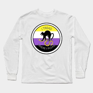 I Tread Where I Please - Nonbinary Long Sleeve T-Shirt